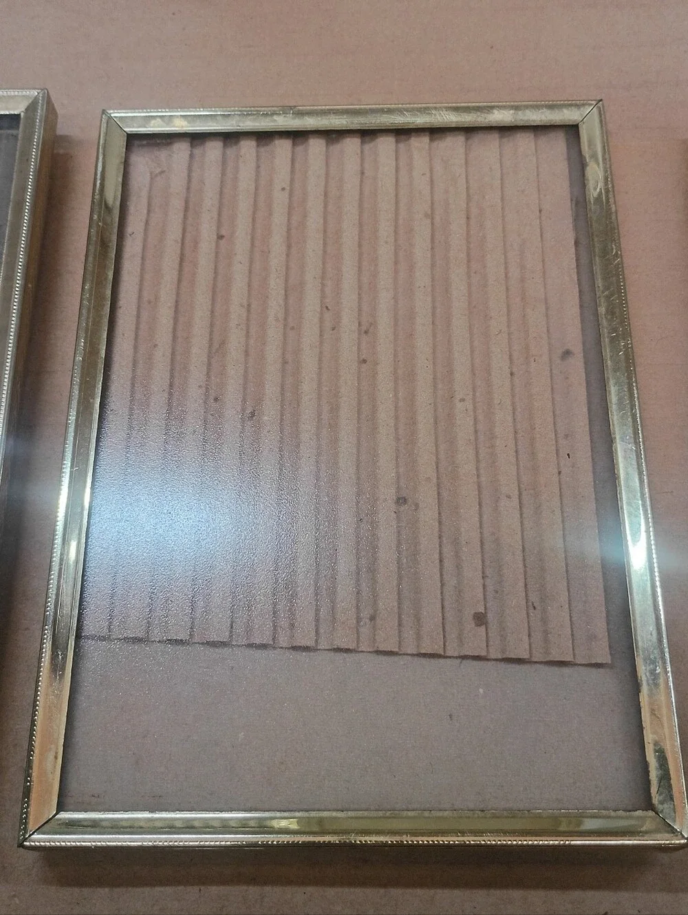 (8) Vintage Metal 5x8 Picture Frames